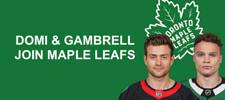 Toronto Maple Leafs Bolster Forward Lines with Signings of Max Domi and Dylan Gambrell
